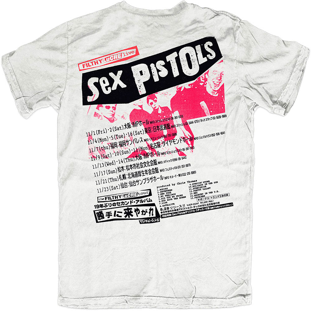 THE SEX PISTOLS UNISEX T-SHIRT: FILTHY LUCRE JAPAN