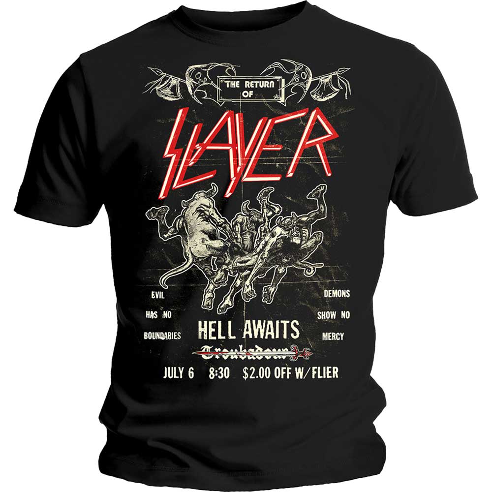 SLAYER UNISEX T-SHIRT: VINTAGE FLYER