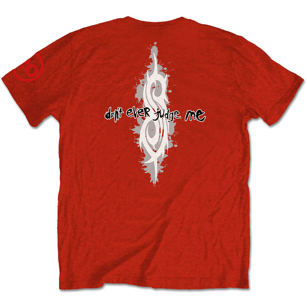 SLIPKNOT UNISEX T-SHIRT: 20TH ANNIVERSARY DON'T EVER JUDGE ME