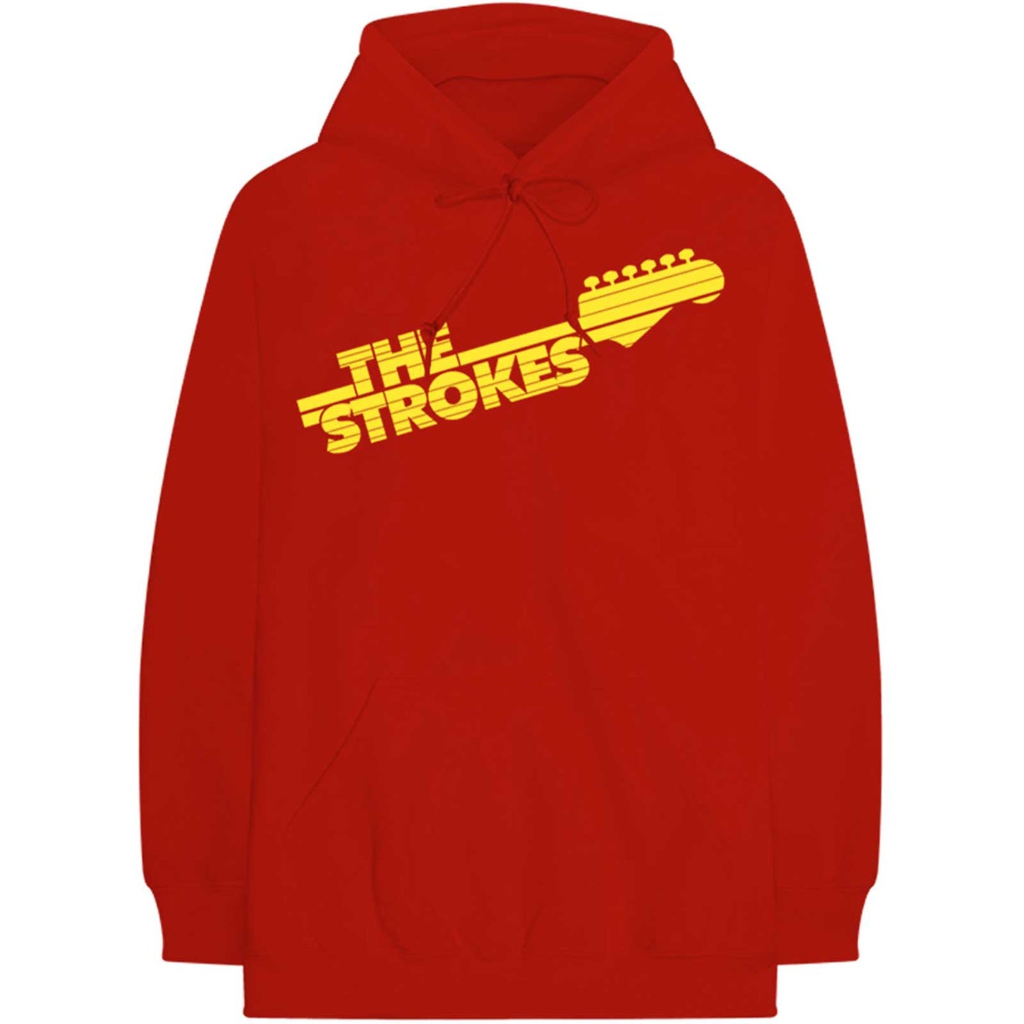 THE STROKES UNISEX PULLOVER HOODIE: GUITAR FRET LOGO