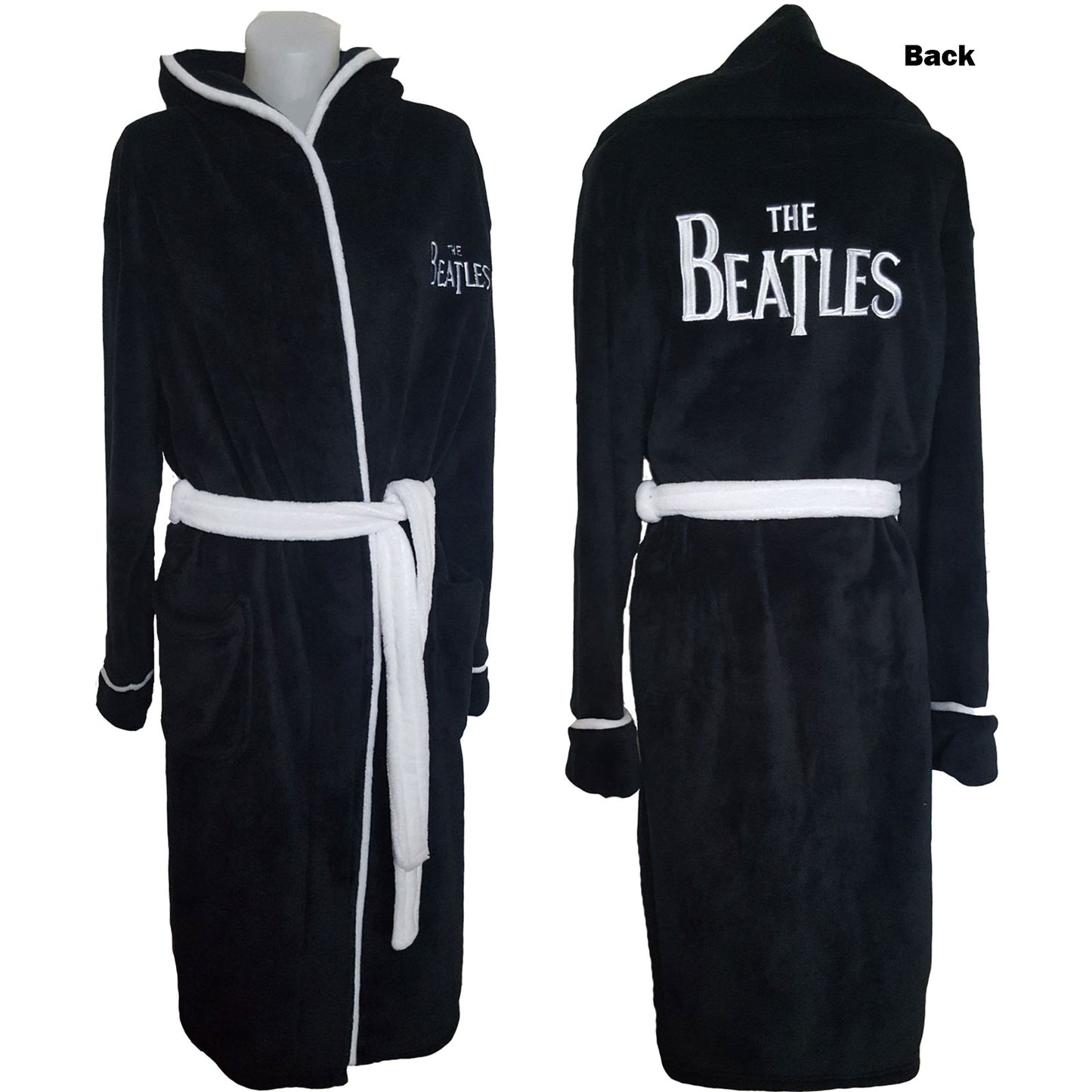 THE BEATLES UNISEX BATHROBE: DROP T LOGO