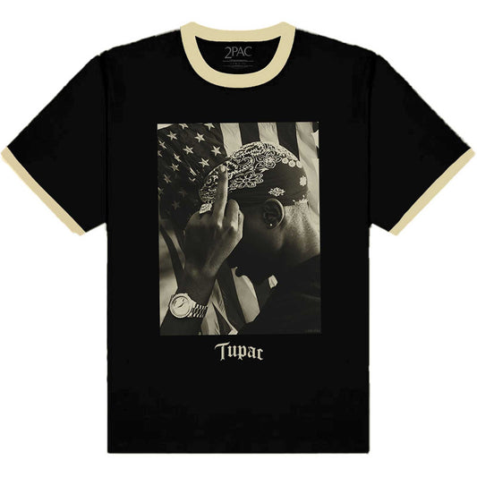 Tupac Flag Photo Unisex T-Shirt