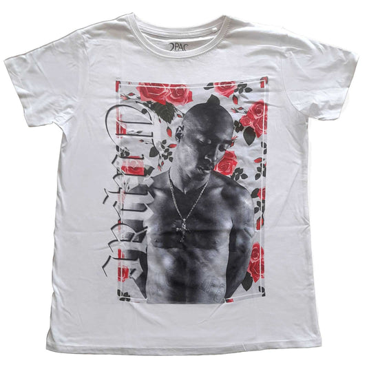 Tupac Floral Ladies T-Shirt