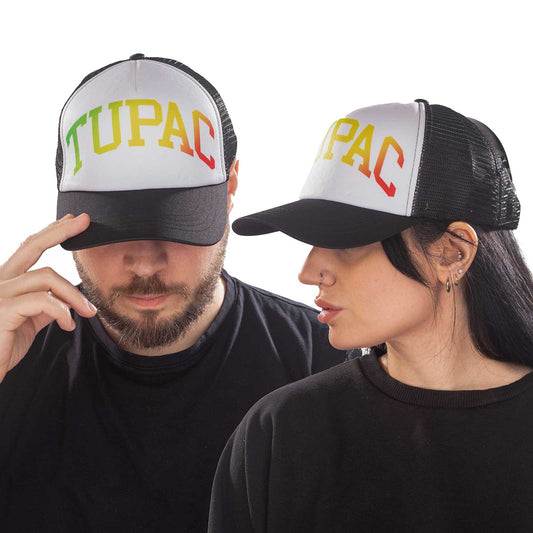 Tupac Gradient Logo Mesh Back Cap