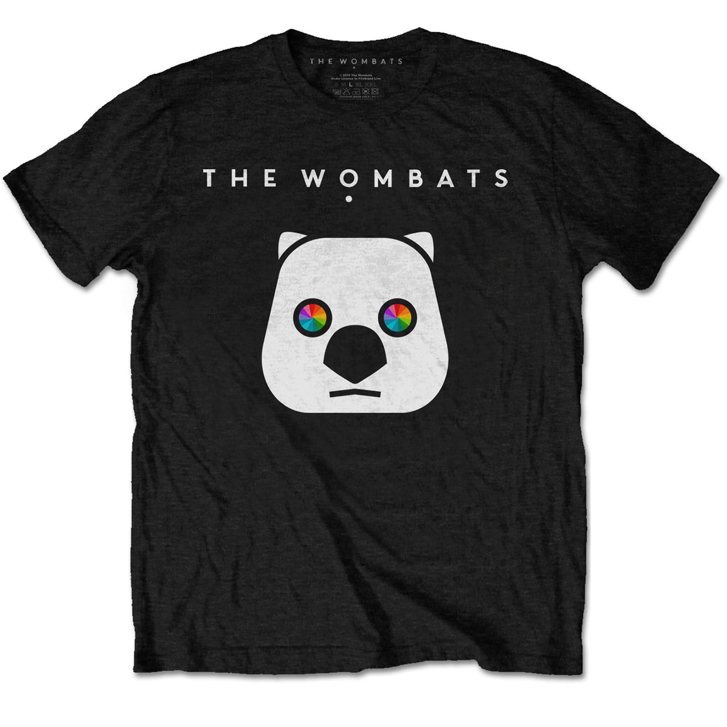 THE WOMBATS UNISEX T-SHIRT: RAINBOW EYES