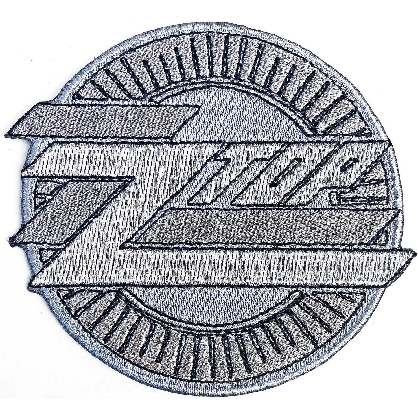 ZZ TOP STANDARD PATCH: METALLIC LOGO