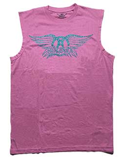 Aerosmith Glitter Print Logo UNisex Tank T-Shirt