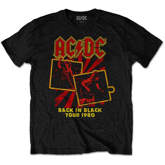 Ac/dc Back In Black Tour 1980 Unisex T-Shirt