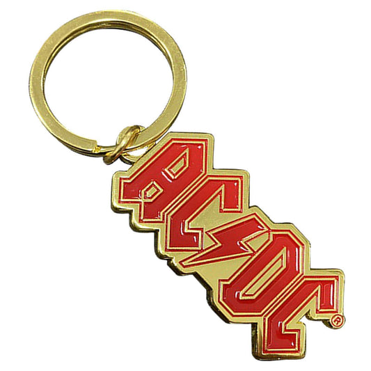 Acdc Logo Gold Keychain