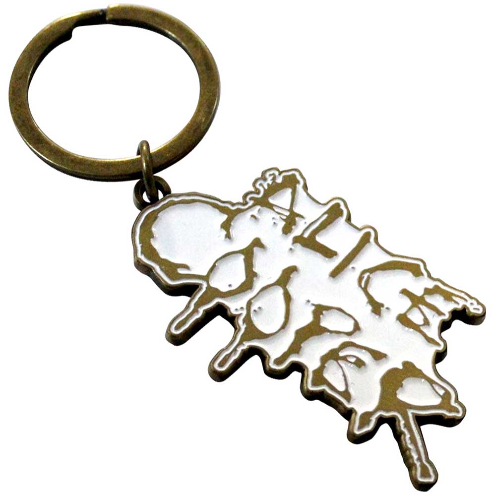 Alice Cooper Dripping Logo Gold Keychain