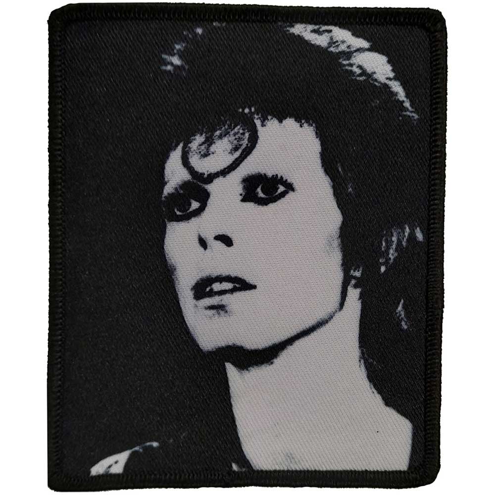 David Bowie Black a White Printed Patch