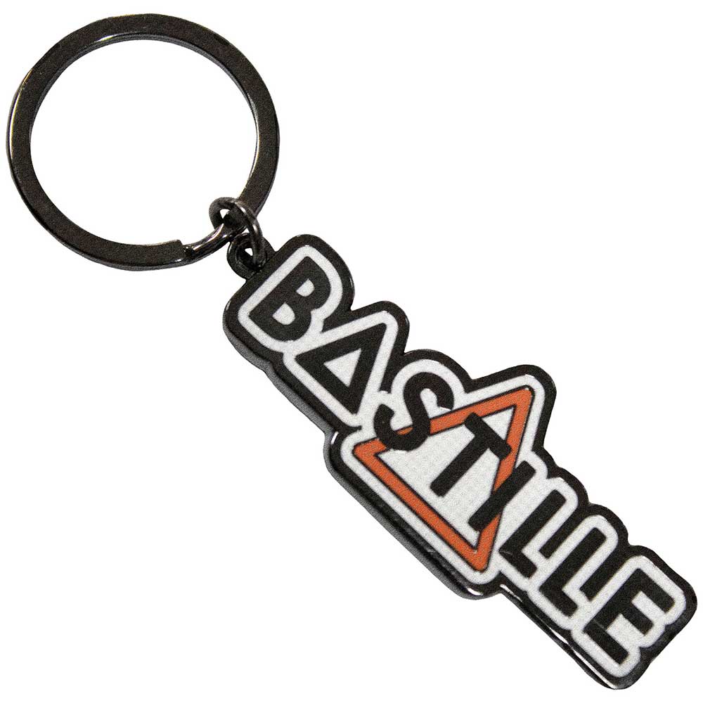 Bastille Orange Triangle Keychain