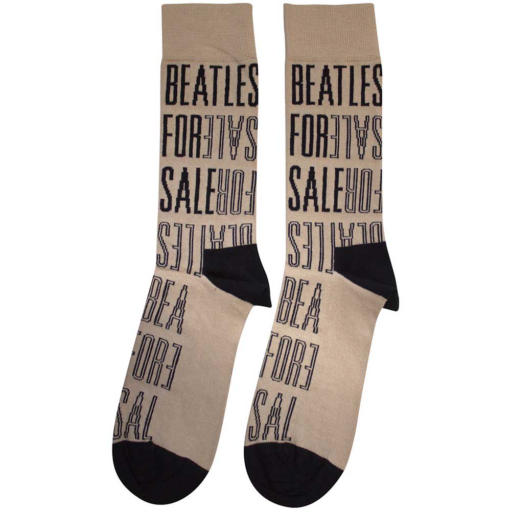 The Beatles Unisex Ankle Socks: For Sale Text Outlines Repeat