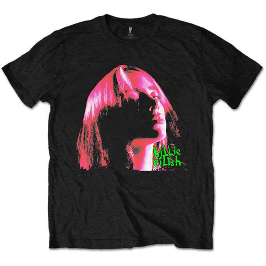 Billie Eilish Neon Shadow Pink Unisex T-Shirt
