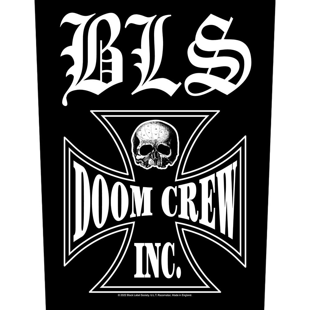 Black Label Society Doom Crew Back Patch
