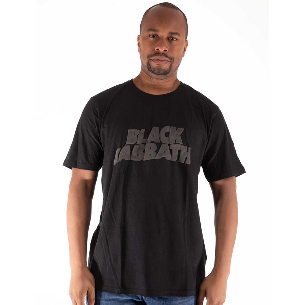 Black Sabbath Wavy Logo Hi-Build Unisex T-Shirt