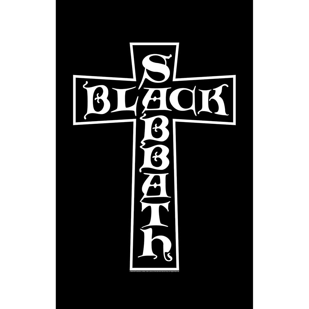 Black Sabbath Cross Textile Poster