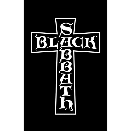 Black Sabbath Cross Textile Poster