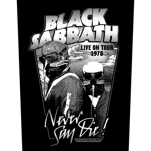 Black Sabbath Never Say Die Back Patch