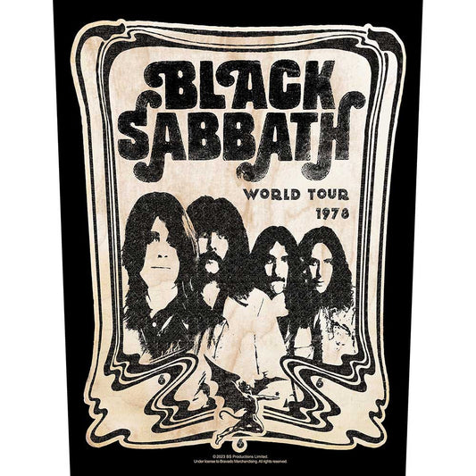 Black Sabbath World Tour 1978 Back Patch