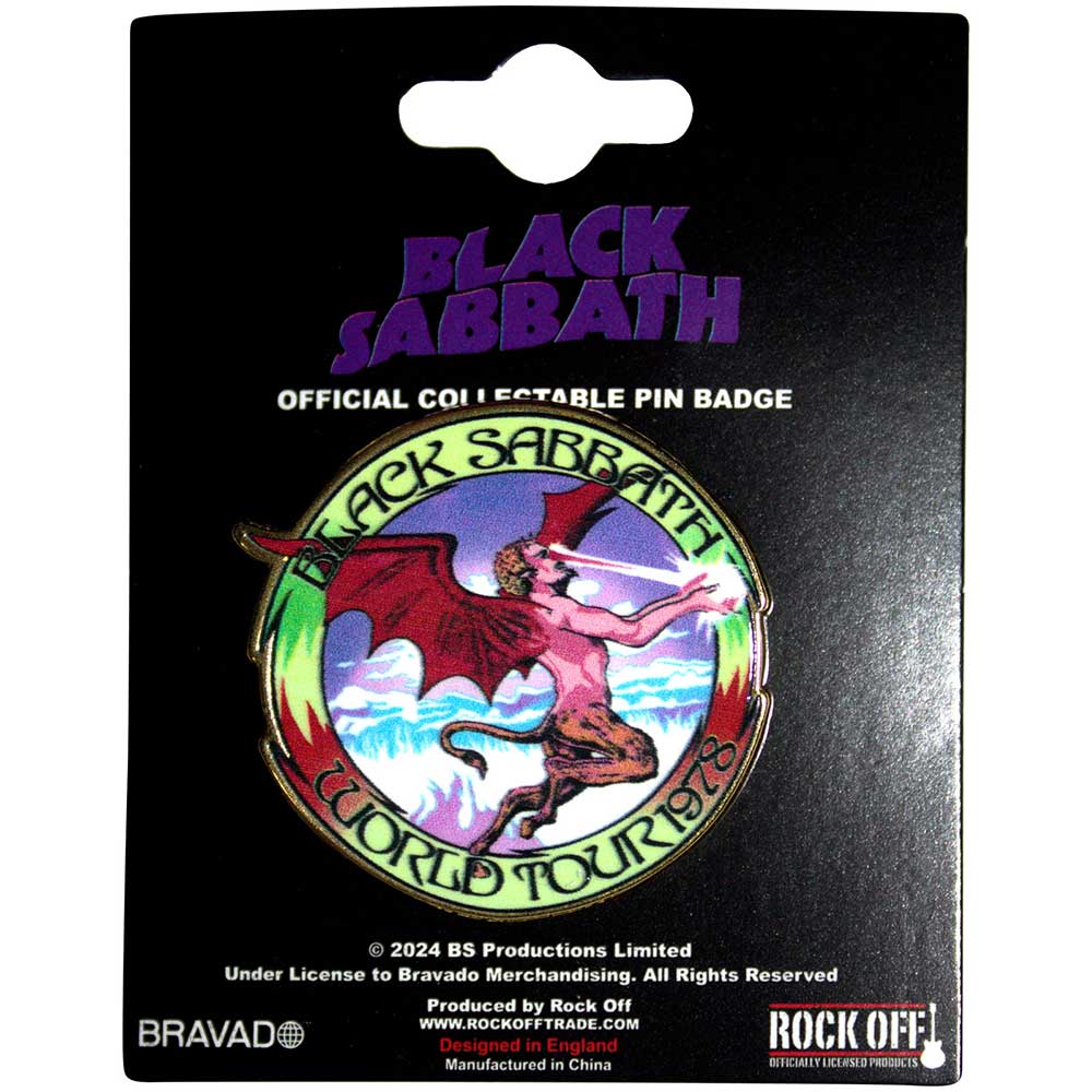 Black Sabbath World Tour 1978 Pin Badge