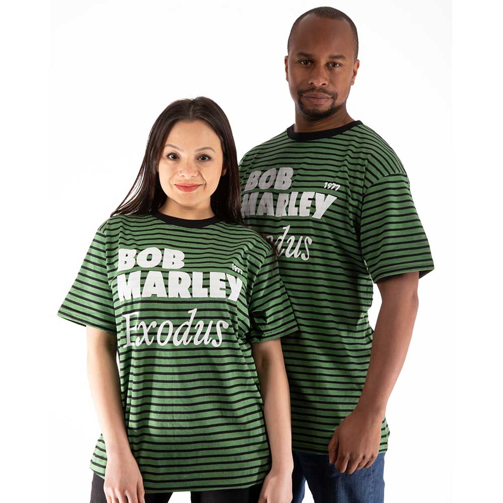 Bob Marley Exodus Striped Unisex T-Shirt