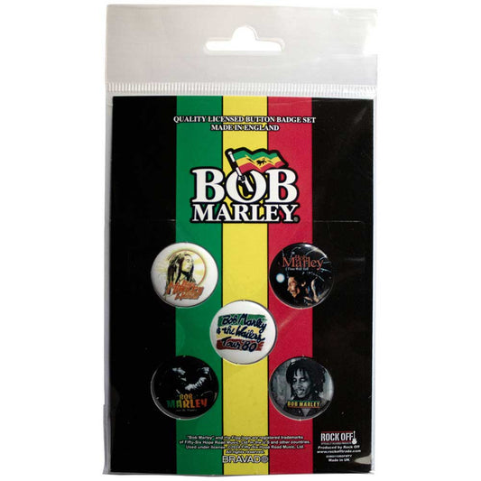 Bob Marley an the Wailers Button Badge Pack