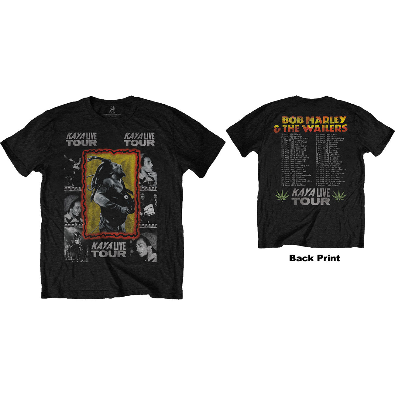 Bob Marley Kaya Tour Unisex T-Shirt