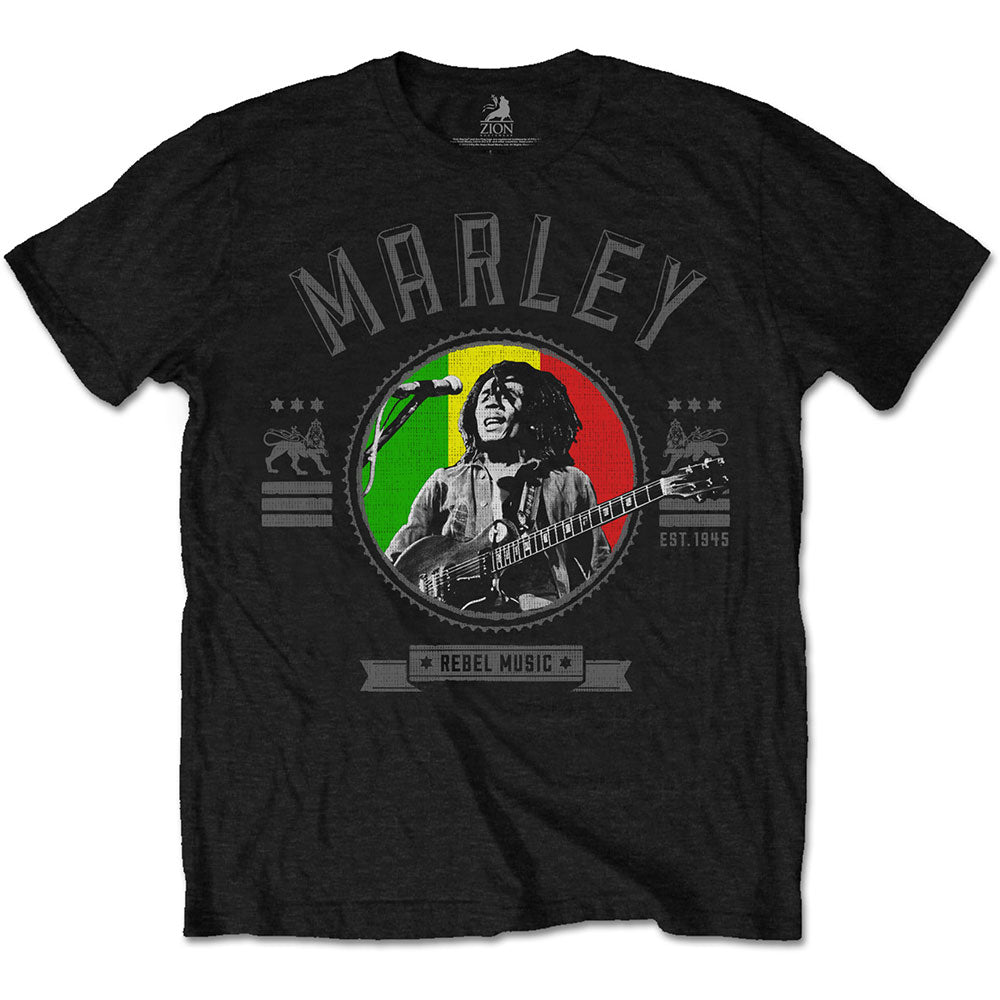 Bob Marley Rebel Music Seal Unisex T-Shirt