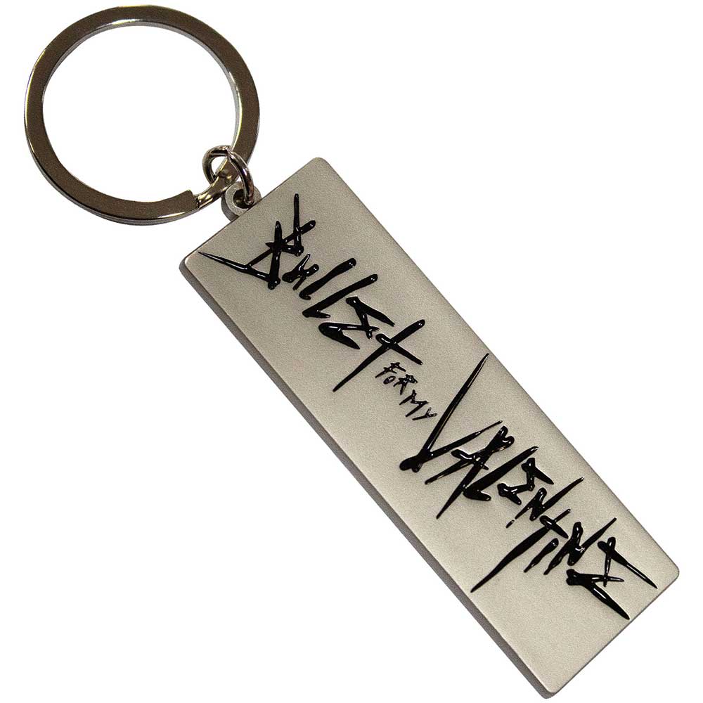 Bullet For My Valentine Engraved Logo Keychain