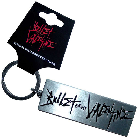 Bullet For My Valentine Engraved Logo Keychain