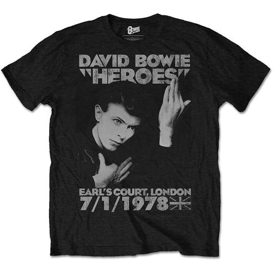David Bowie Heroes Earls Court Unisex T-Shirt