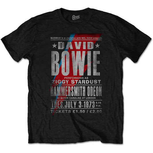 David Bowie David Bowie Hammersmith Odeon Unisex T-Shirt
