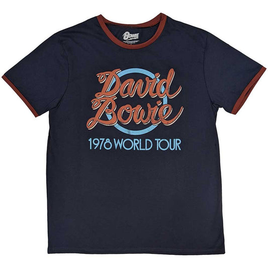 David Bowie 1978 World Tour Ringer Unisex T-Shirt