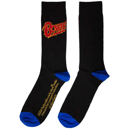 David Bowie Logo Blue Contrast Unisex Ankle Socks