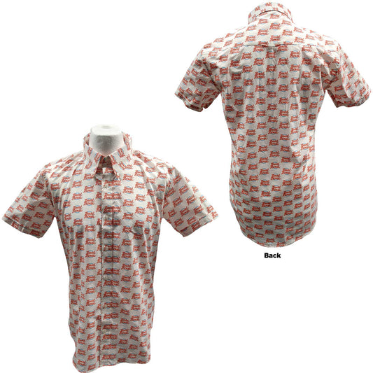 DAVID BOWIE UNISEX CASUAL SHIRT: LOGO PATTERN (ALL OVER PRINT)