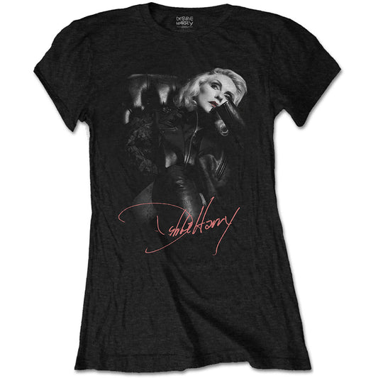 Debbie Harry Leather Girl Ladies T-Shirt