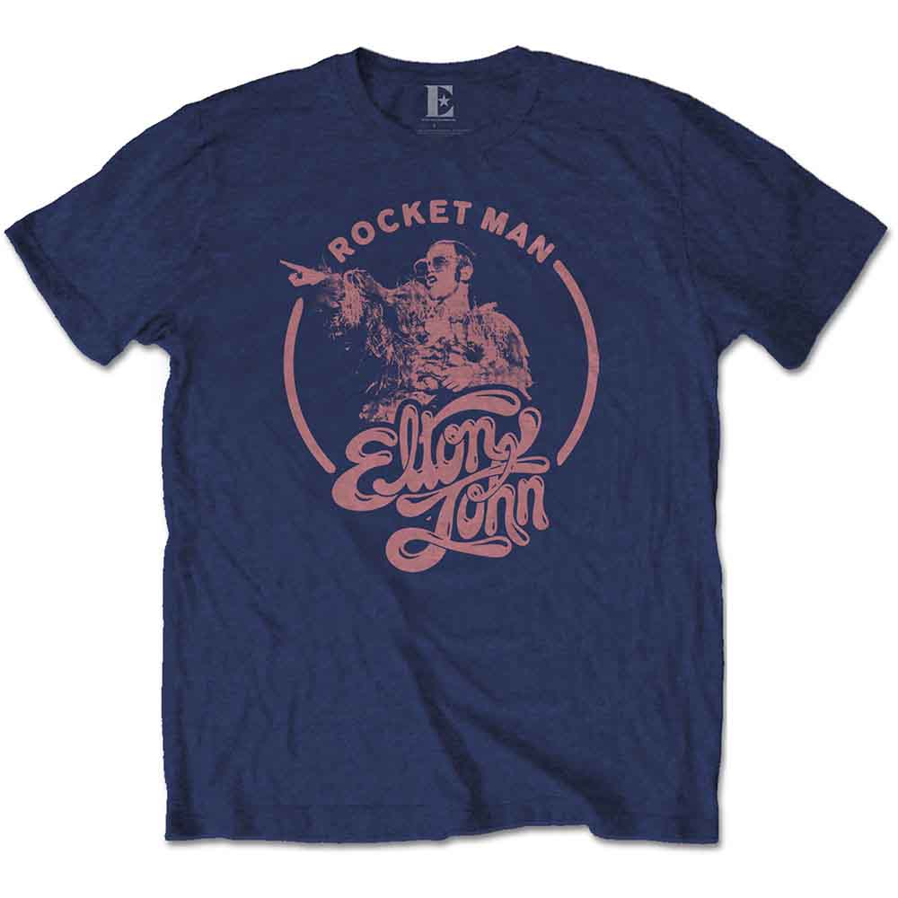 Elton John Rocketman Circle Point Unisex T-Shirt