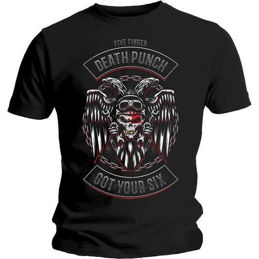 Five Finger Death Punch Biker Badge Unisex T-Shirt