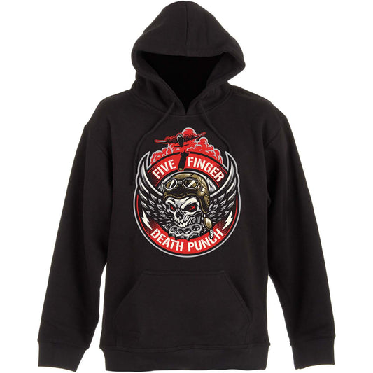 Five Finger Death Punch Unisex Bomber Patch Pullover Hoodie
