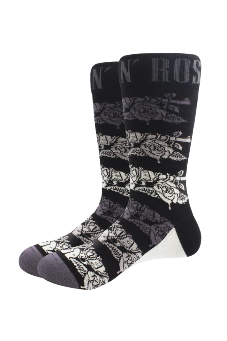 Guns N Roses Monochrome Pistols Ankle Socks