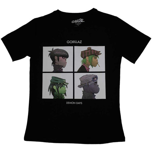 Gorillaz Demon Days Ladies T-Shirt