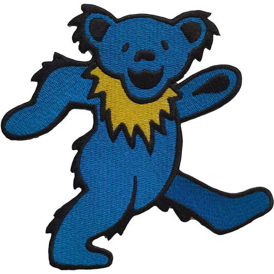 Grateful Dead Blue Dancing Bear Woven Patch