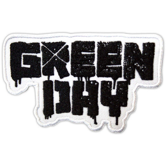 Green Day Woven Patch: 21st Century Breakdown B&W Logo