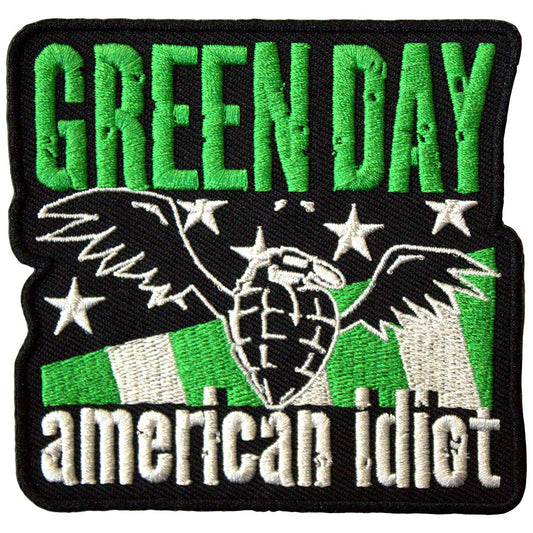 Green Day Woven Patch: American Idiot Wings