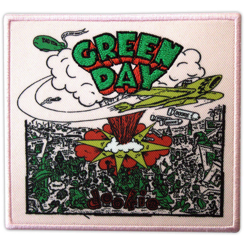 Green Day Printed Patch: Dookie Album Cover Pink