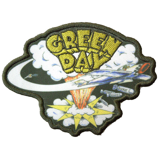 Green Day Printed Patch: Dookie Cut-Out Green