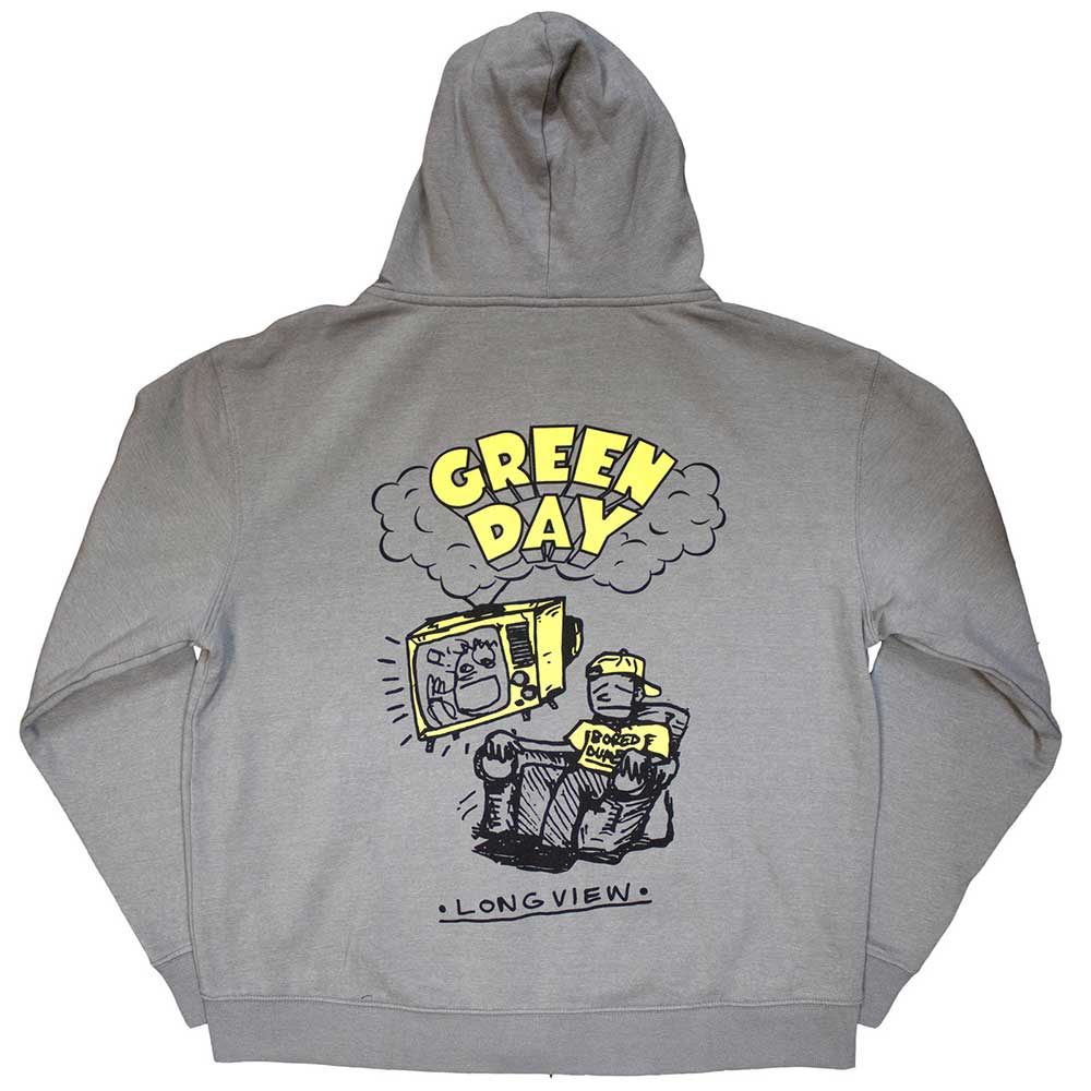 Green Day Longview Doodle Unisex Zipped Hoodie