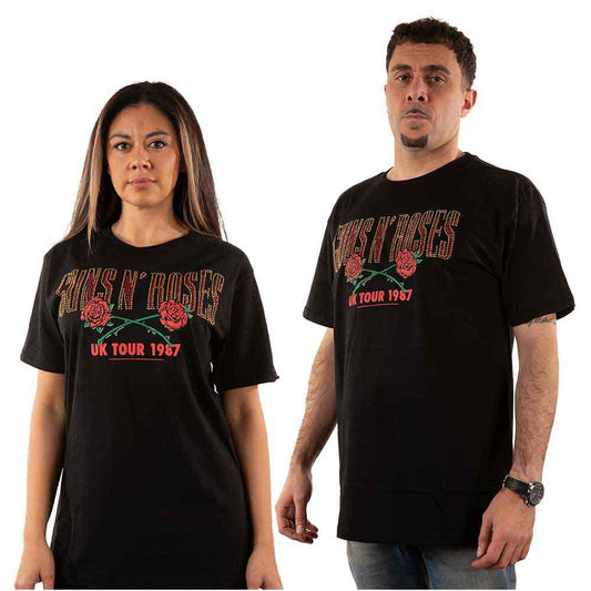 Guns N Roses 87 Tour Embellished Unisex T-Shirt