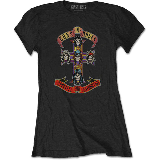 Guns N Roses Appetite for Destruction Ladies T-Shirt